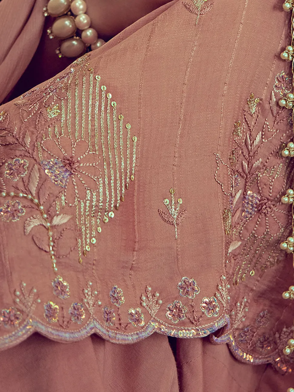 Jaipur Kurti Color Straight Zardozi Embroided Kurta With Pants And Chinon Embroidered Dupatta