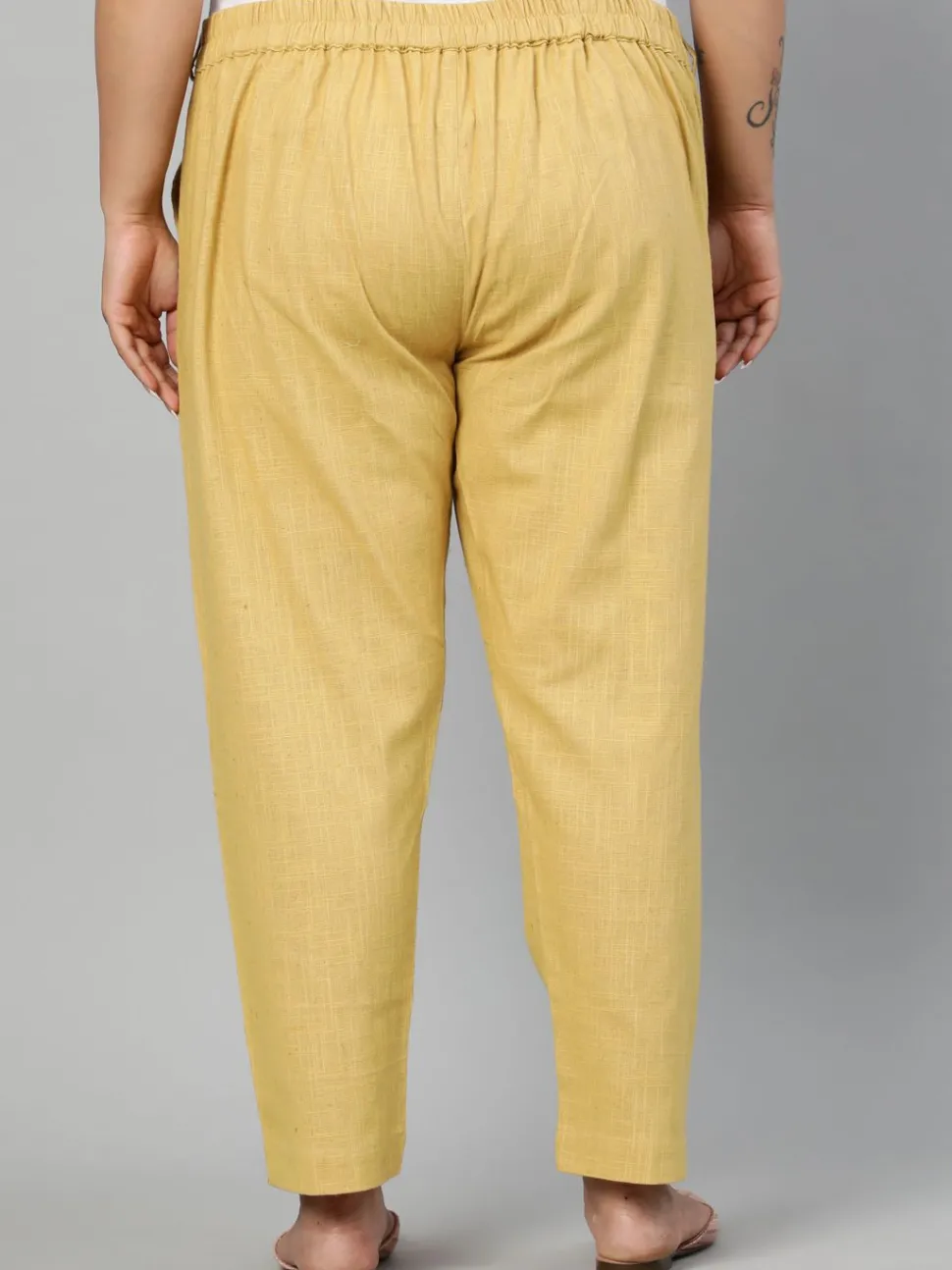 Jaipur Kurti Plus Size Ethnic Wear Cotton Slub Pants