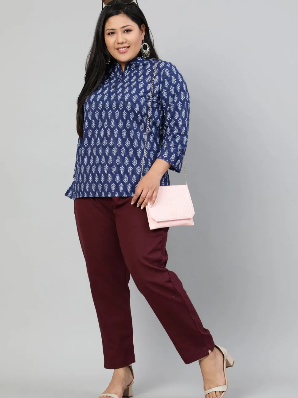 Jaipur Kurti Plus Size Ethnic Wear Cotton Slub Pants