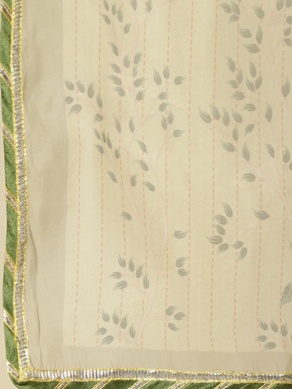 Jaipur Kurti Chanderi Kantha Embroidered Short Kurta With Skirt And Dupatta