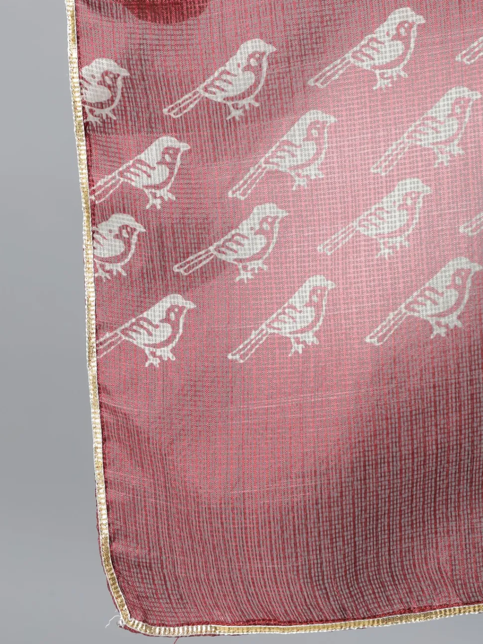 Jaipur Kurti Pink Ethnic Motifs Print Silk Blend Kurta with Pants & Dupatta