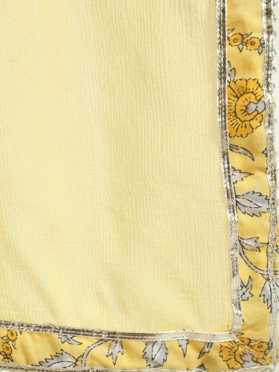 Jaipur Kurti Floral Print Short Kurta With Skirt And Dupatta
